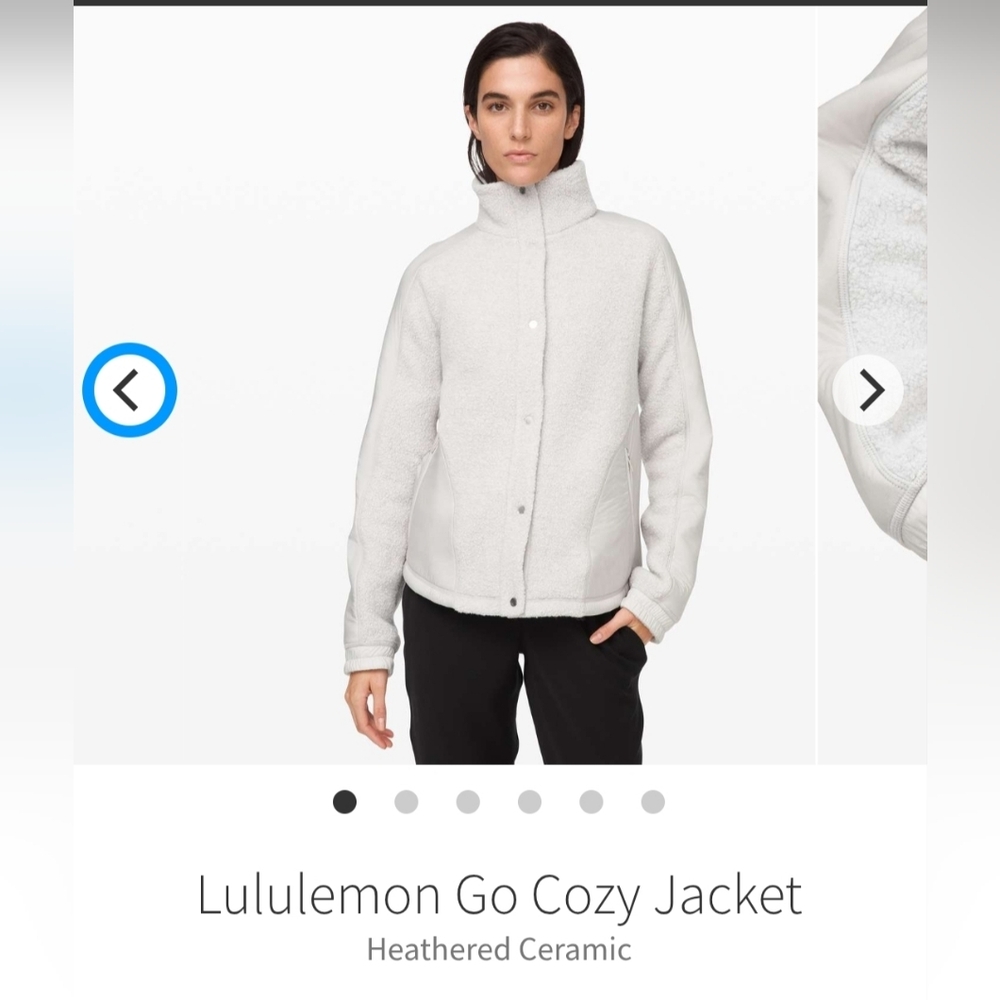 Lululemon Go Cozy Jacket Heather gray, Woman's Size 10